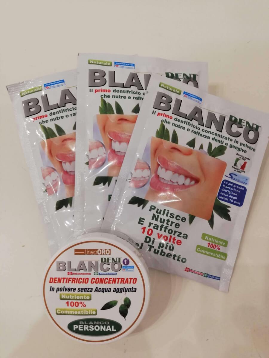 Tre Buste ricarica Blancodent e un Vasetto Personalizzato